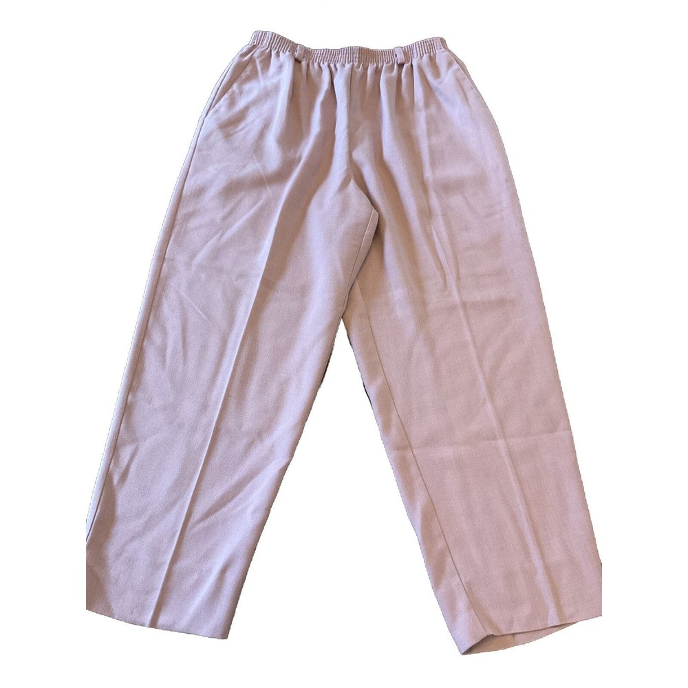 Alfred Dinner 14 Petite Dusty Rose Pink Elastic Waist 36x26 Stretch Soft Comfort